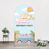 Aperturee - Aperturee Sunny Day Sky Big One Happy Birthday Arch Backdrop